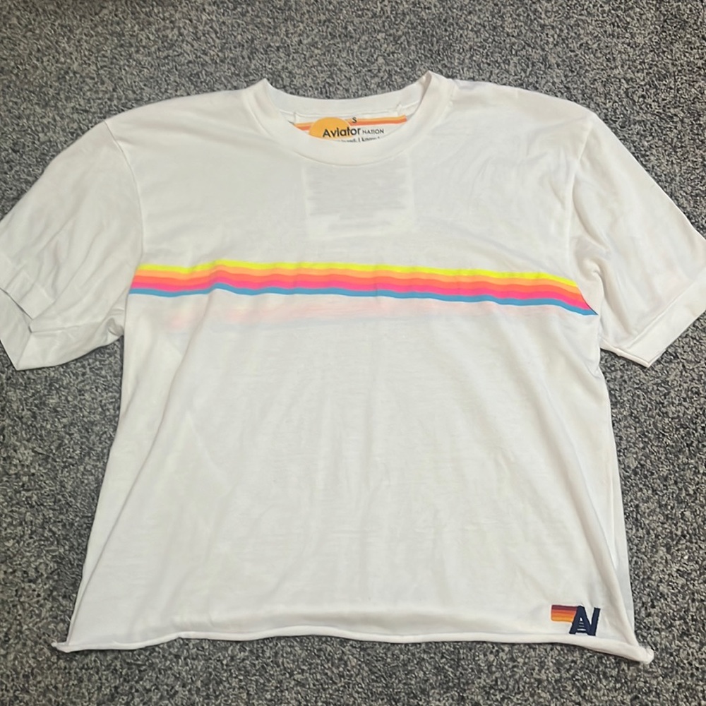 Aviator Nation white tee